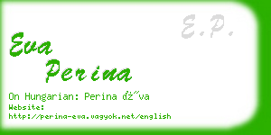 eva perina business card